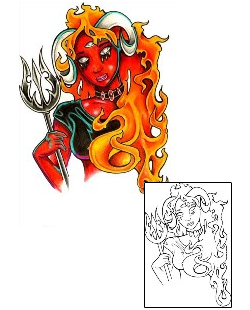 Devil - Demon Tattoo Miscellaneous tattoo | JYF-00149