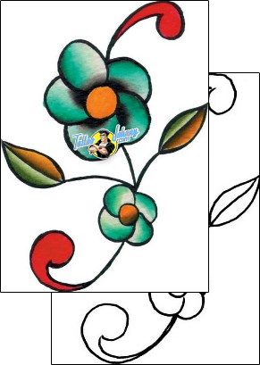 Flower Tattoo plant-life-flowers-tattoos-jimmy-mariani-jzf-00029