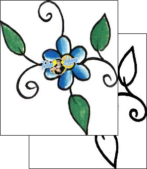 Flower Tattoo plant-life-flowers-tattoos-jimmy-mariani-jzf-00062