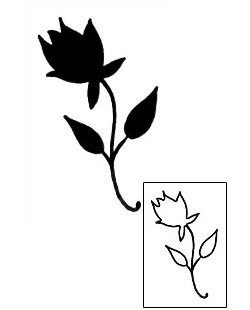 Black Ink Tattoo Plant Life tattoo | JZF-00088