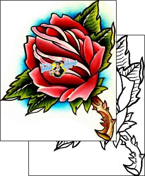 Flower Tattoo plant-life-flowers-tattoos-kevin-berube-kbf-00024