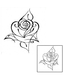 Rose Tattoo Plant Life tattoo | KDF-00080