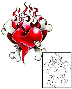 Crossbones Tattoo Tattoo Styles tattoo | KDF-00094