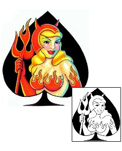 Devil - Demon Tattoo Mythology tattoo | KEF-00013