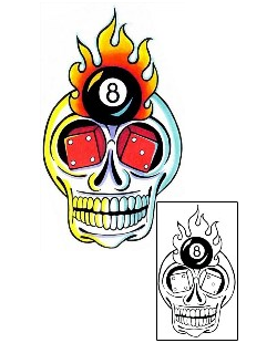 Eight Ball Tattoo Miscellaneous tattoo | KEF-00017