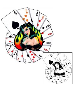 Gambling Tattoo Tattoo Styles tattoo | KEF-00053