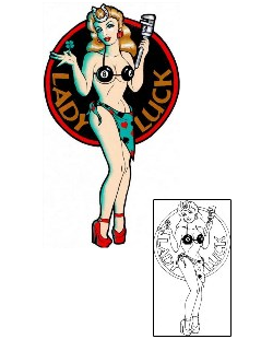 Pin Up Tattoo For Men tattoo | KEF-00056