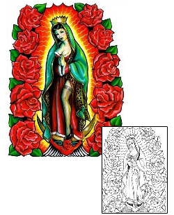 Mary Tattoo Religious & Spiritual tattoo | KEF-00060