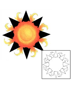 Sun Tattoo Astronomy tattoo | KFF-00023