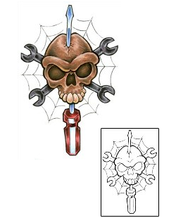 Spider Web Tattoo Horror tattoo | KFF-00041