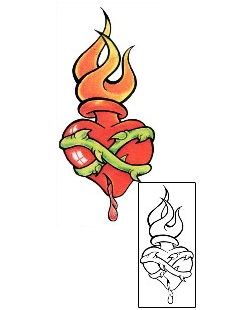 Fire – Flames Tattoo Religious & Spiritual tattoo | KFF-00082