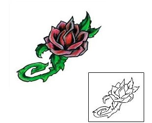 Rose Tattoo Plant Life tattoo | KGF-00038