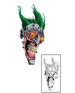 Joker - Jester Tattoo Horror tattoo | KHF-00034