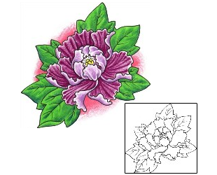 Peony Tattoo Plant Life tattoo | KIF-00007