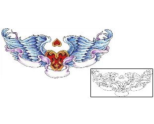 Heavenly Tattoo Specific Body Parts tattoo | KIF-00014