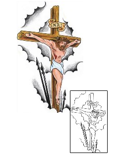 Cross Tattoo Religious & Spiritual tattoo | KIF-00035