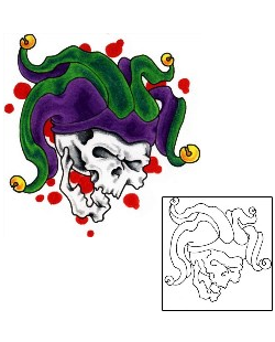Joker - Jester Tattoo Horror tattoo | KIF-00040