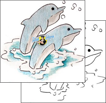 Dolphin Tattoo marine-life-sea-creature-tattoos-kierra-fox-kjf-00058