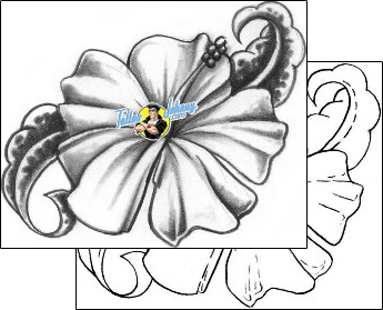 Flower Tattoo plant-life-flowers-tattoos-karin-ackerman-kkf-00002
