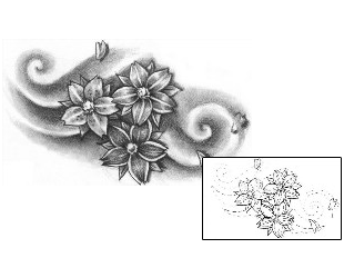 Flower Tattoo Plant Life tattoo | KKF-00012