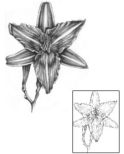 Lily Tattoo Plant Life tattoo | KKF-00016