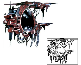 Biomechanical Tattoo Tattoo Styles tattoo | KLF-00211