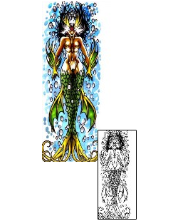 Mermaid Tattoo Mythology tattoo | KLF-00258