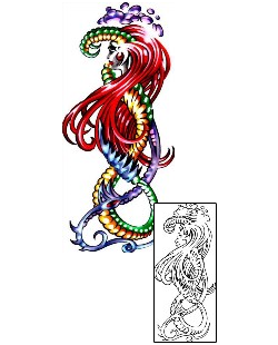 Seahorse Tattoo Marine Life tattoo | KLF-00302