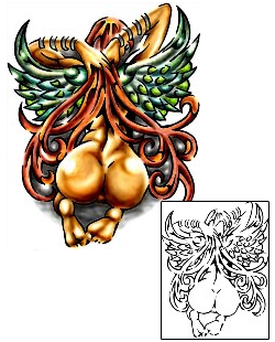 Angel Tattoo Religious & Spiritual tattoo | KLF-00378