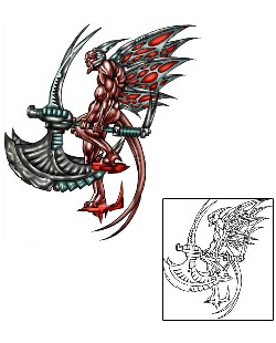 Warrior Tattoo Horror tattoo | KLF-00390