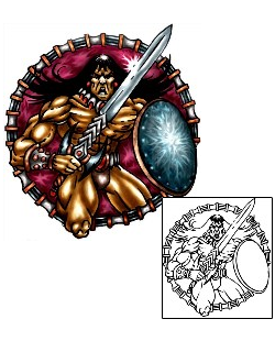 Warrior Tattoo Mythology tattoo | KLF-00398