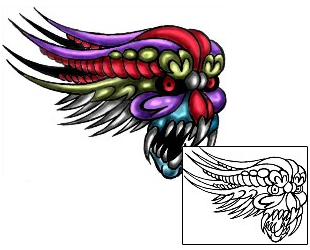 Monster Tattoo Horror tattoo | KLF-00403