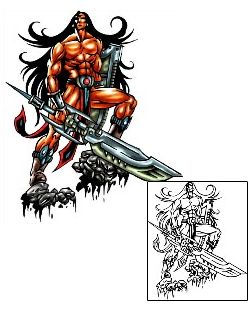 Warrior Tattoo Mythology tattoo | KLF-00410