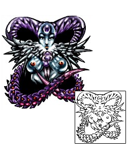 Monster Tattoo Horror tattoo | KLF-00438