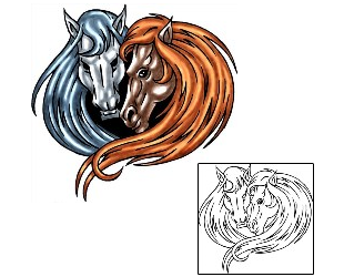 Horse Tattoo Animal tattoo | KLF-00461