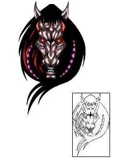 Devil - Demon Tattoo Animal tattoo | KLF-00462