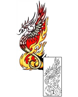 Phoenix Tattoo For Women tattoo | KLF-00483