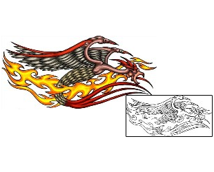 Phoenix Tattoo For Women tattoo | KLF-00492