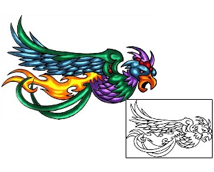 Phoenix Tattoo For Women tattoo | KLF-00495