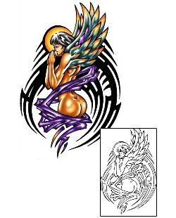 Angel Tattoo Religious & Spiritual tattoo | KLF-00563