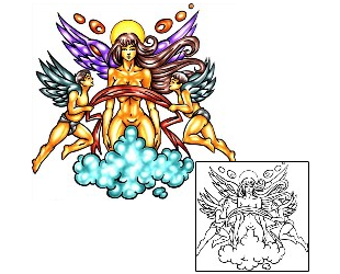 Angel Tattoo Religious & Spiritual tattoo | KLF-00565