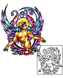 Angel Tattoo Religious & Spiritual tattoo | KLF-00585