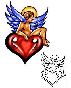 Angel Tattoo Religious & Spiritual tattoo | KLF-00588