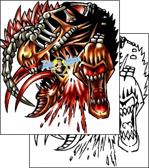Monster Tattoo horror-monster-tattoos-kole-klf-00619