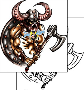 Mythology Tattoo fantasy-viking-tattoos-kole-klf-00638