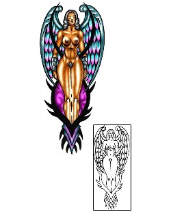 Angel Tattoo Religious & Spiritual tattoo | KLF-00679