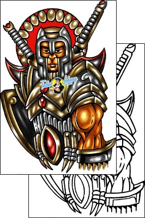 Warrior Tattoo fantasy-warrior-tattoos-kole-klf-00710