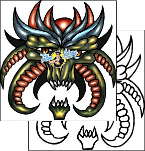 Monster Tattoo horror-monster-tattoos-kole-klf-00711