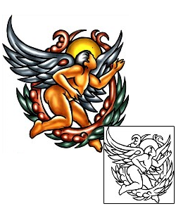 Angel Tattoo Religious & Spiritual tattoo | KLF-00738
