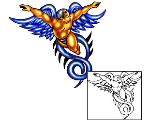 Angel Tattoo Religious & Spiritual tattoo | KLF-00746